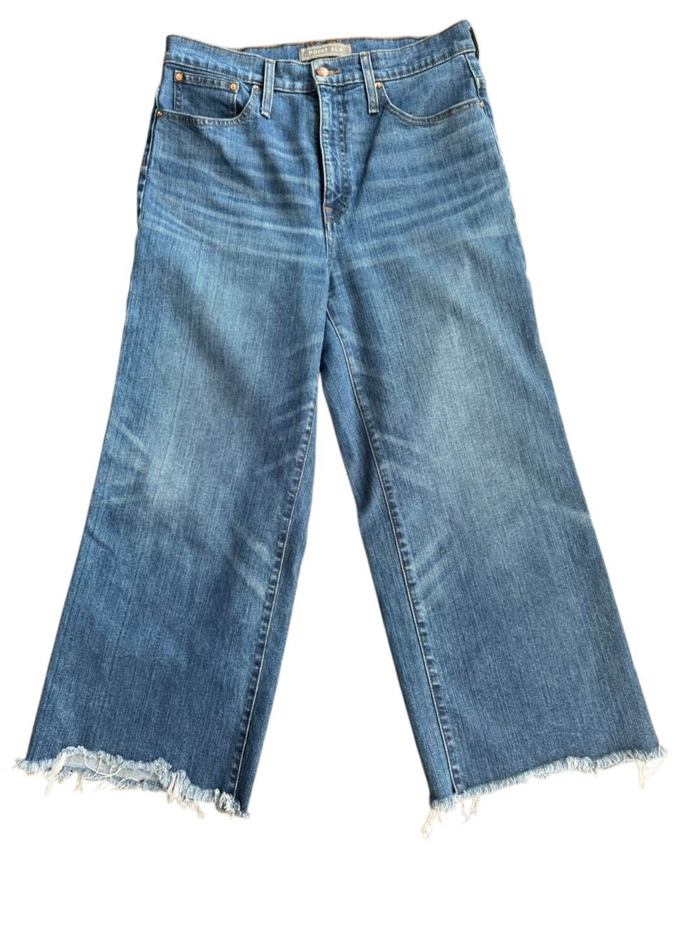 Point Sur J. Crew Wide Leg Crop Jean 30 - Picture 2 of 8